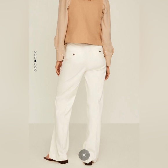 MANGO linen high waisted pants - Picture 2 of 4